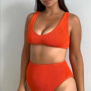 Youswim NWT Eva high waist two piece in tangerine (discontinued color!)
